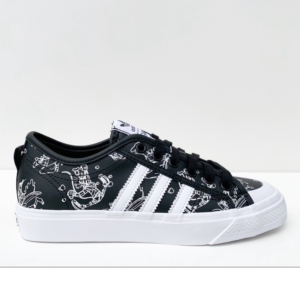 adidas NIZZA X DISNEY SPORT GOOFY SHOE Black/White